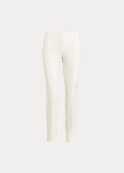 Pantalones Polo Ralph Lauren Mujer Blancos - Bi-Stretch Skinny - UGSYX0735